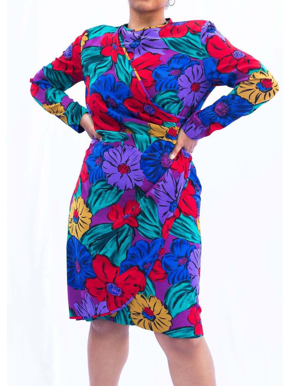 Liz Claiborne Multicolored Floral Dress